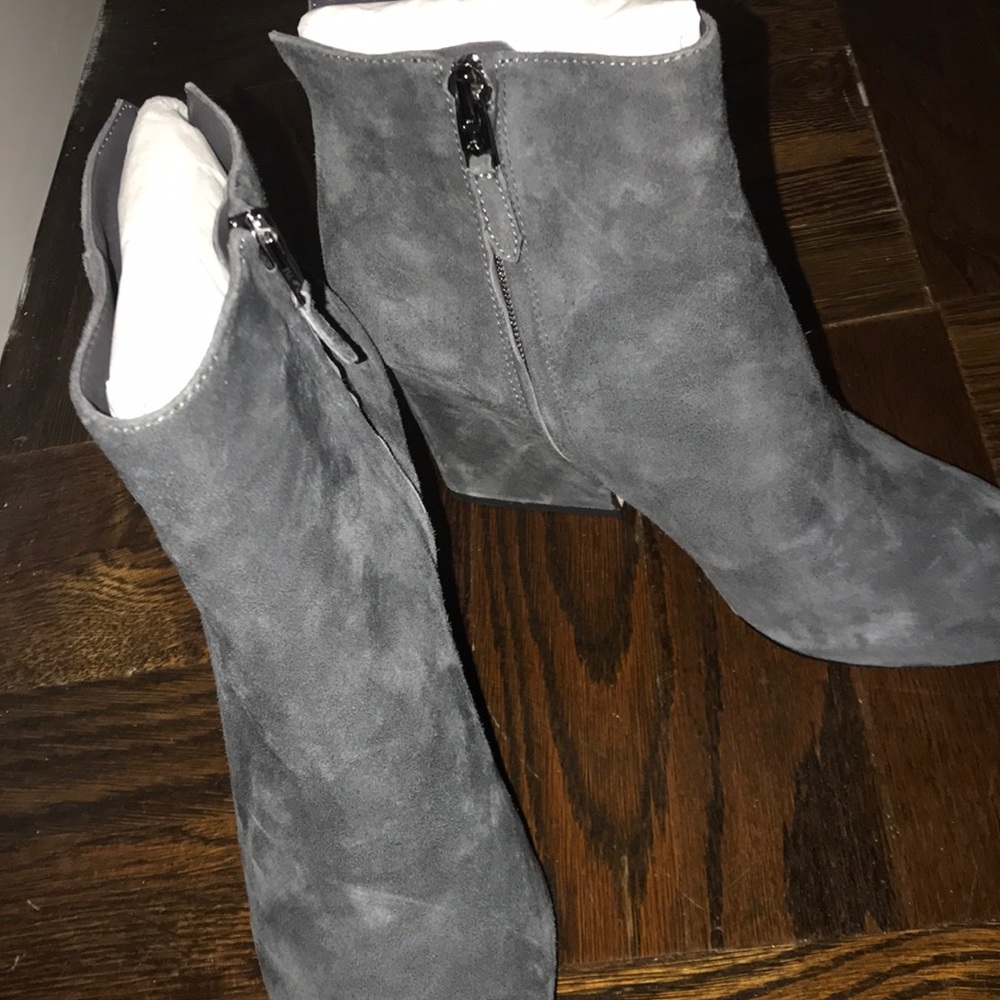 Brand New Sam Edleman grey suede booties